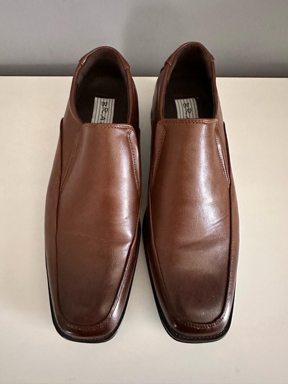 Bravo! - Modern, Men's, Brown, Leather, Dress Shoes, Slip On, Size 8.5
